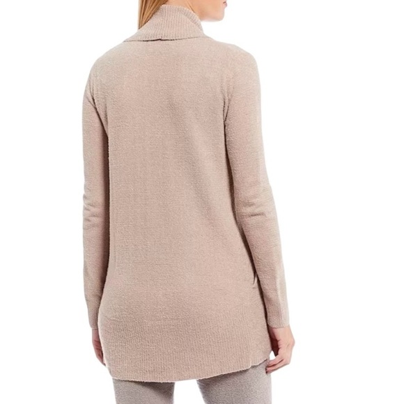 Barefoot Dreams CozyChic Lite Circle Lounge Cardigan Taupe Tan Size Medium - Picture 2 of 8